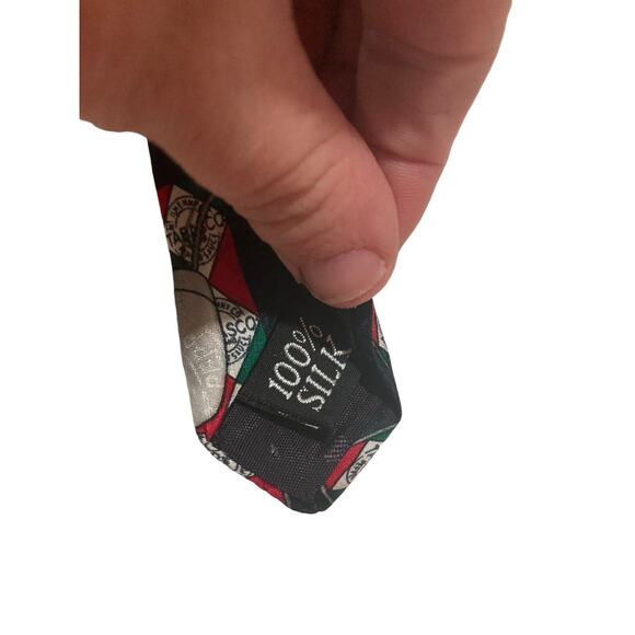 Tabasco Sauce Logo Vintage 90’s Computer Floppy Disk Keyboard Silk Necktie - Picture 6 of 7